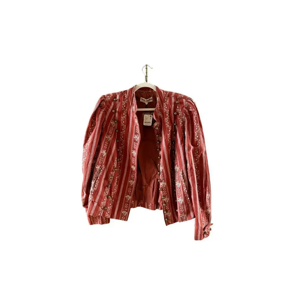 NWT Free People Sorel Rust Red Cottage Jacket XL